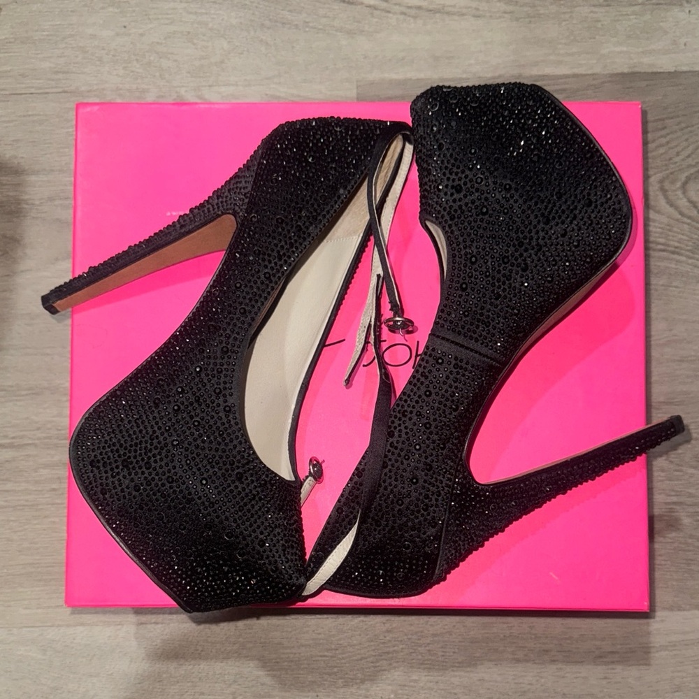 Betsey Johnson Ritzzz Ankle Strap Pumps